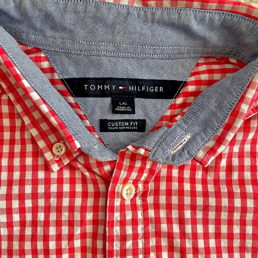 ❌HP❌Checkered Tommy Button Up